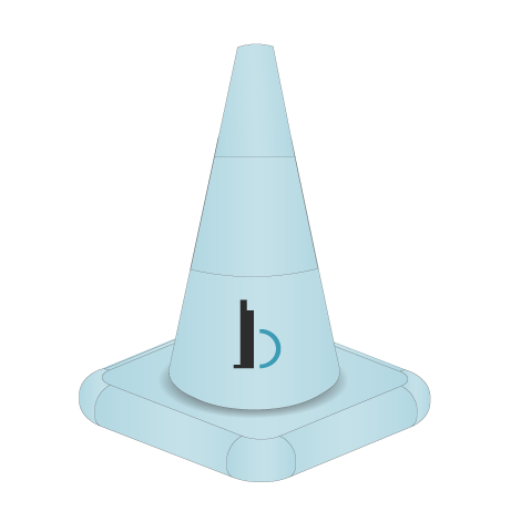 Aufblasbarer Straßenpylon als Produktnachbildung